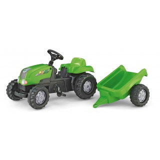Minamas traktorius su priekaba - vaikams nuo 2,5 iki 5 metų | rollyKid-X | Rolly Toys